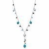 Thumbnail Image 1 of Honora 6.0-8.0mm Freshwater Cultured Pearl and Multi-Semi-Precious Gemstone Necklace in Sterling Silver