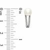 Thumbnail Image 2 of Honora 6.5-7.0mm Freshwater Cultured Pearl and 1/10 CT. T.W. Diamond Earrings in Sterling Silver