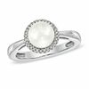 Thumbnail Image 1 of Honora 7.5-8.0mm Freshwater Cultured Pearl and Diamond Accent Frame Ring in Sterling Silver