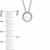 Thumbnail Image 2 of Honora 7.5-8.0mm Freshwater Cultured Pearl and Diamond Accent Frame Pendant in Sterling Silver