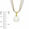 Thumbnail Image 2 of Honora 12.0-13.0mm Freshwater Cultured Pearl Pendant in Sterling Silver and 18K Gold Plate