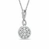 Thumbnail Image 1 of 1/3 CT. T.W. Composite Diamond Infinity Drop Pendant in 10K White Gold