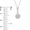 Thumbnail Image 1 of 1/3 CT. T.W. Composite Diamond Infinity Drop Pendant in 10K White Gold