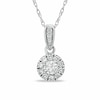 Thumbnail Image 1 of 1/3 CT. T.W. Composite Diamond Drop Pendant in 10K White Gold