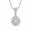 Thumbnail Image 1 of 1/2 CT. T.W. Composite Diamond Drop Pendant in 10K White Gold