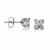 Thumbnail Image 1 of 7/8 CT. T.W. Princess-Cut Diamond Stud Earrings in 14K White Gold