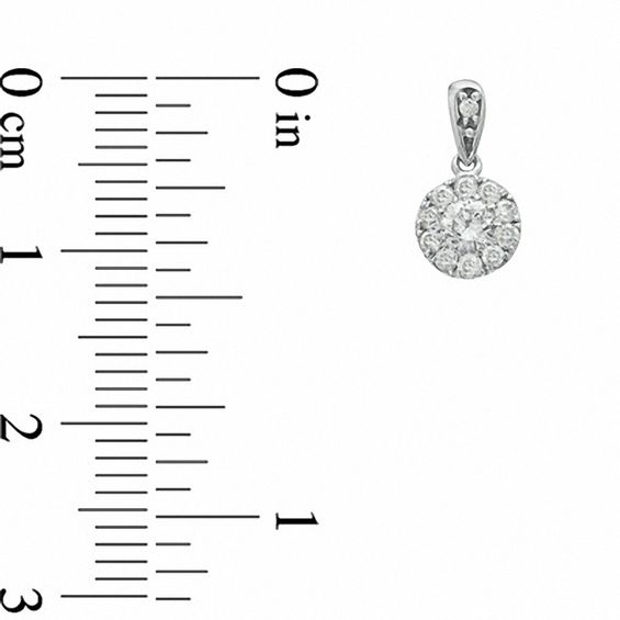 1/2 CT. T.w. Composite Diamond Drop Earrings in 10K White Gold
