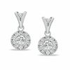Thumbnail Image 1 of 1/2 CT. T.W. Composite Diamond Drop Earrings in 10K White Gold