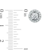 Thumbnail Image 2 of Vera Wang Love Collection 3/4 CT. T.W. Diamond Frame Stud Earrings in 14K White Gold