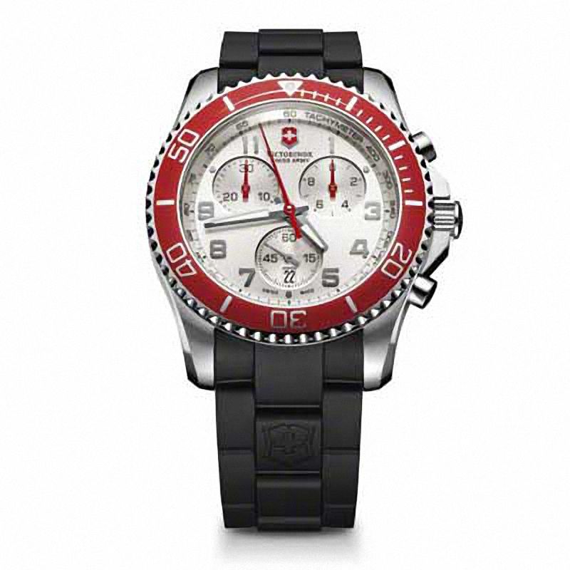 Men's Victorinox Swiss Army Maverick GS Strap Watch with Silver-Tone Dial (Model: 241433)