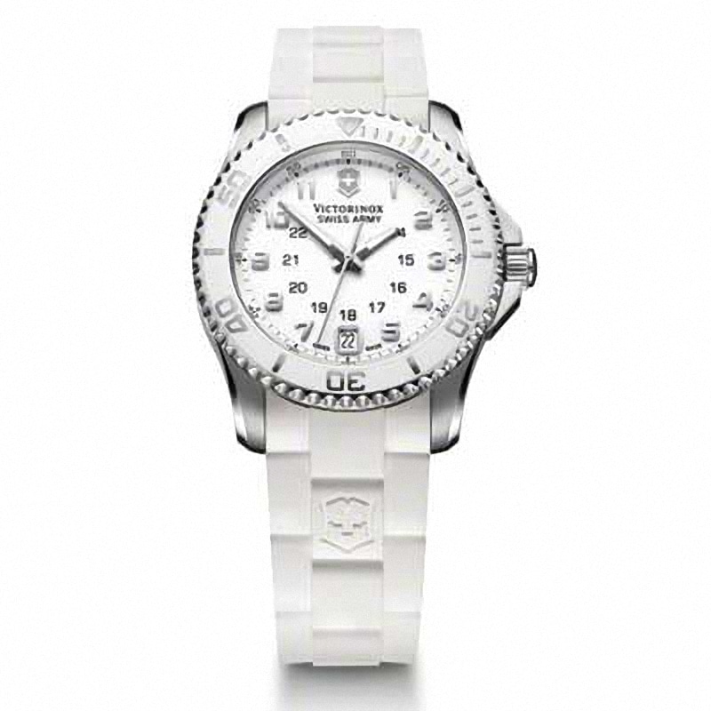 Ladies' Victorinox Swiss Army Maverick GS Strap Watch with White Dial (Model: 241492)