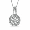 Thumbnail Image 1 of 1/3 CT. T.W. Diamond Filigree Pendant in Sterling Silver