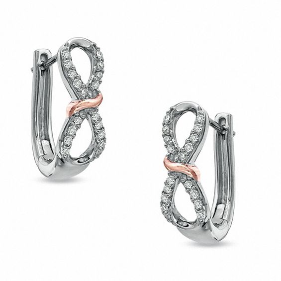 Zales 1/10 CT. T.w. Diamond Leaf Drop Earrings in 10K Rose Gold |  Montebello Town Center