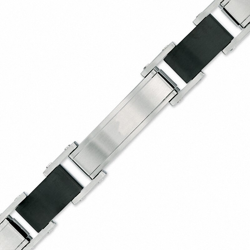 Main Image 2 of Cable Bracelet in Tri-Tone Stainless Steel - 8.25"