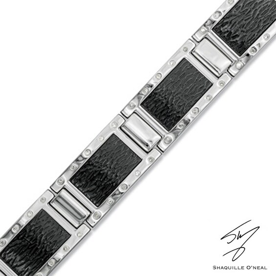 1/5 CT. T.w. Diamond Bracelet in Two-Tone Stainless Steel - 8.25"