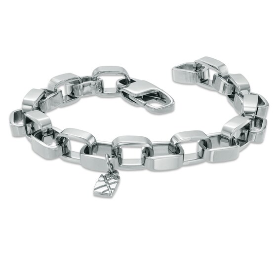 Link Necklace and Bracelet Set in Stainless Steel