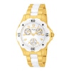 Thumbnail Image 1 of Ladies' Invicta Angel Chronograph Two-Tone Ceramic Watch with White Dial (Model: 1655)