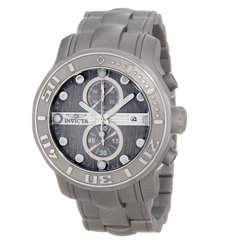 Main Image 1 of Men's Invicta Pro Diver Chronograph Grey Watch with Grey Dial (Model: 0881)