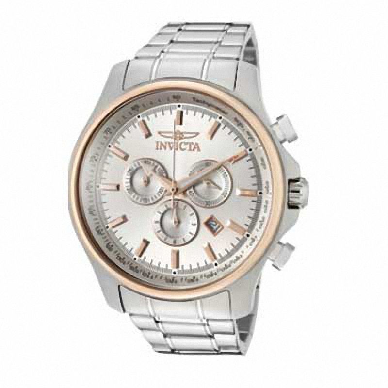 Main Image 1 of Men's Invicta Specialty Chronograph Two-Tone Watch with Silver-Tone Dial (Model: 10300)