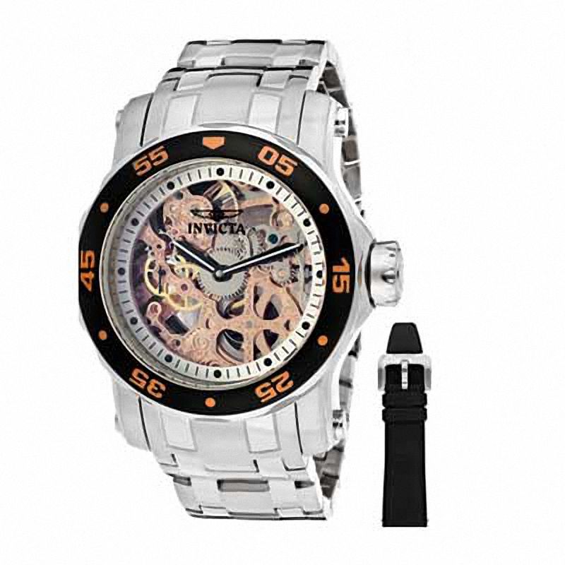 Main Image 1 of Men's Invicta Pro Diver Automatic Watch with Exhibition Dial (Model: 10305)