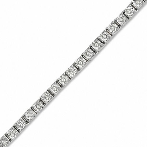 10 CT. T.W. Diamond Tennis Bracelet in 10K Gold | Zales