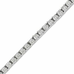 1/4 CT. T.W. Diamond Tennis Bracelet in Sterling Silver
