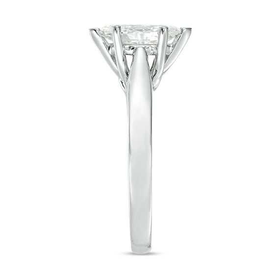 Celebration Ideal 1 CT. Marquise Certified Diamond Solitaire Engagement Ring in 14K White Gold (J/I1)