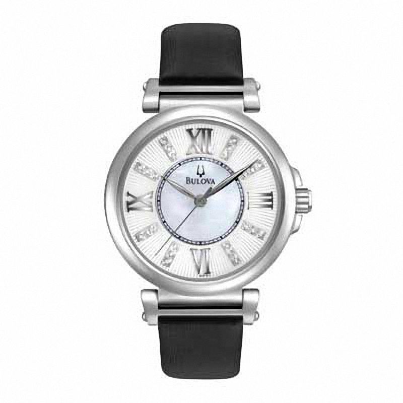 Main Image 1 of Ladies' Bulova Diamond Accent Watch with Mother-of-Pearl Dial (Model: 96P133)