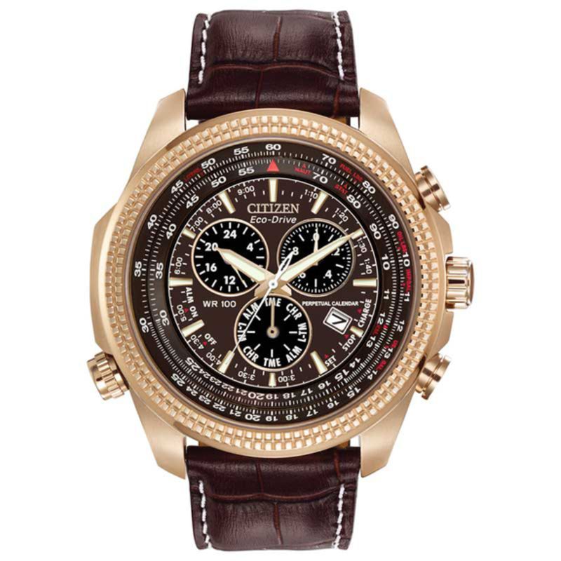 Main Image 1 of Men's Citizen Eco-Drive® Perpetual Calendar Chronograph Watch (Model: BL5403-03X)