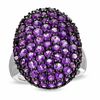 Thumbnail Image 1 of Amethyst Oval Ring in Sterling Silver