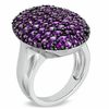 Thumbnail Image 2 of Amethyst Oval Ring in Sterling Silver