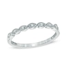 Thumbnail Image 1 of Diamond Accent Milgrain Band in 10K White Gold