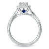 Thumbnail Image 3 of Vera Wang Love Collection 1 CT. T.W. Princess-Cut Diamond Split Shank Frame Engagement Ring in 14K White Gold
