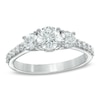Thumbnail Image 0 of Celebration Lux® 1-1/2 CT. T.W. Diamond Three Stone Ring in 18K White Gold (I/SI2)