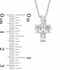 Thumbnail Image 2 of White Topaz Cross Pendant in Sterling Silver