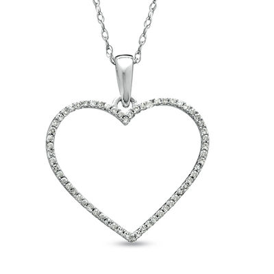 1/8 CT. T.W. Diamond Heart Outline 