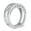 Thumbnail Image 2 of 1/3 CT. T.W. Diamond Milgrain Edge Solitaire Enhancer in 14K White Gold