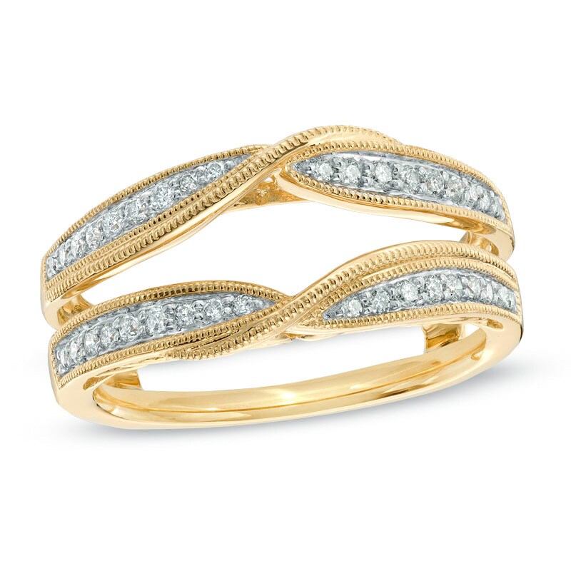 Main Image 1 of 1/4 CT. T.W. Diamond Solitaire Enhancer in 14K Gold