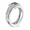 Thumbnail Image 1 of 1/4 CT. T.W. Diamond Square Frame Solitaire Enhancer in 14K White Gold