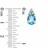 Thumbnail Image 3 of Oval Swiss Blue Topaz and Diamond Accent Pendant, Ring and Earrings Set in Sterling Silver - Size 7