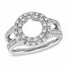 Thumbnail Image 1 of 1/2 CT. T.W. Diamond Circle Frame Solitaire Enhancer in 14K White Gold