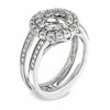 Thumbnail Image 2 of 1/2 CT. T.W. Diamond Circle Frame Solitaire Enhancer in 14K White Gold