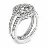 Thumbnail Image 1 of 1/2 CT. T.W. Diamond Circle Frame Solitaire Enhancer in 14K White Gold