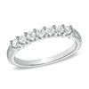 Thumbnail Image 1 of 3/8 CT. T.W. Certified Diamond Seven Stone Wedding Band in 18K White Gold (H/VS2)