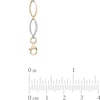 Thumbnail Image 2 of Diamond-Cut Fashion Link Bracelet in 10K Two-Tone Gold - 7.25"