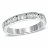 Thumbnail Image 1 of 3/8 CT. T.W. Certified Diamond Wedding Band in 18K White Gold (H/VS2)