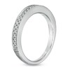 Thumbnail Image 2 of Vera Wang Love Collection 1/5 CT. T.W. Diamond Milgrain Wedding Band in 14K White Gold