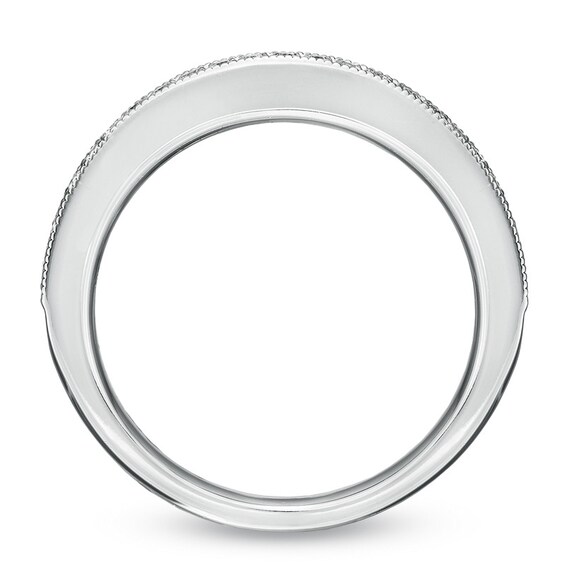 Vera Wang Love Collection 1/5 CT. T.w. Diamond Milgrain Wedding Band 14K White Gold
