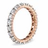 Thumbnail Image 2 of 1 CT. T.W. Diamond Prong-Set Eternity Wedding Band in 14K Rose Gold