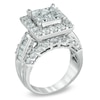 Thumbnail Image 2 of 4 CT. T.W. Princess-Cut Quad Diamond Square Frame Engagement Ring in 14K White Gold